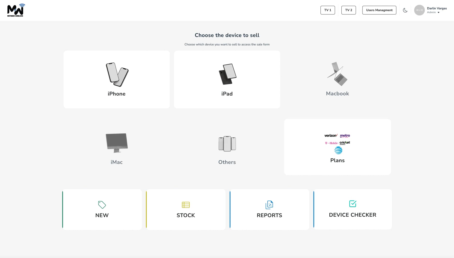 Methuen Wireless - Web App